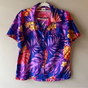 Vibrant Tropical Short Sleeve Shirt